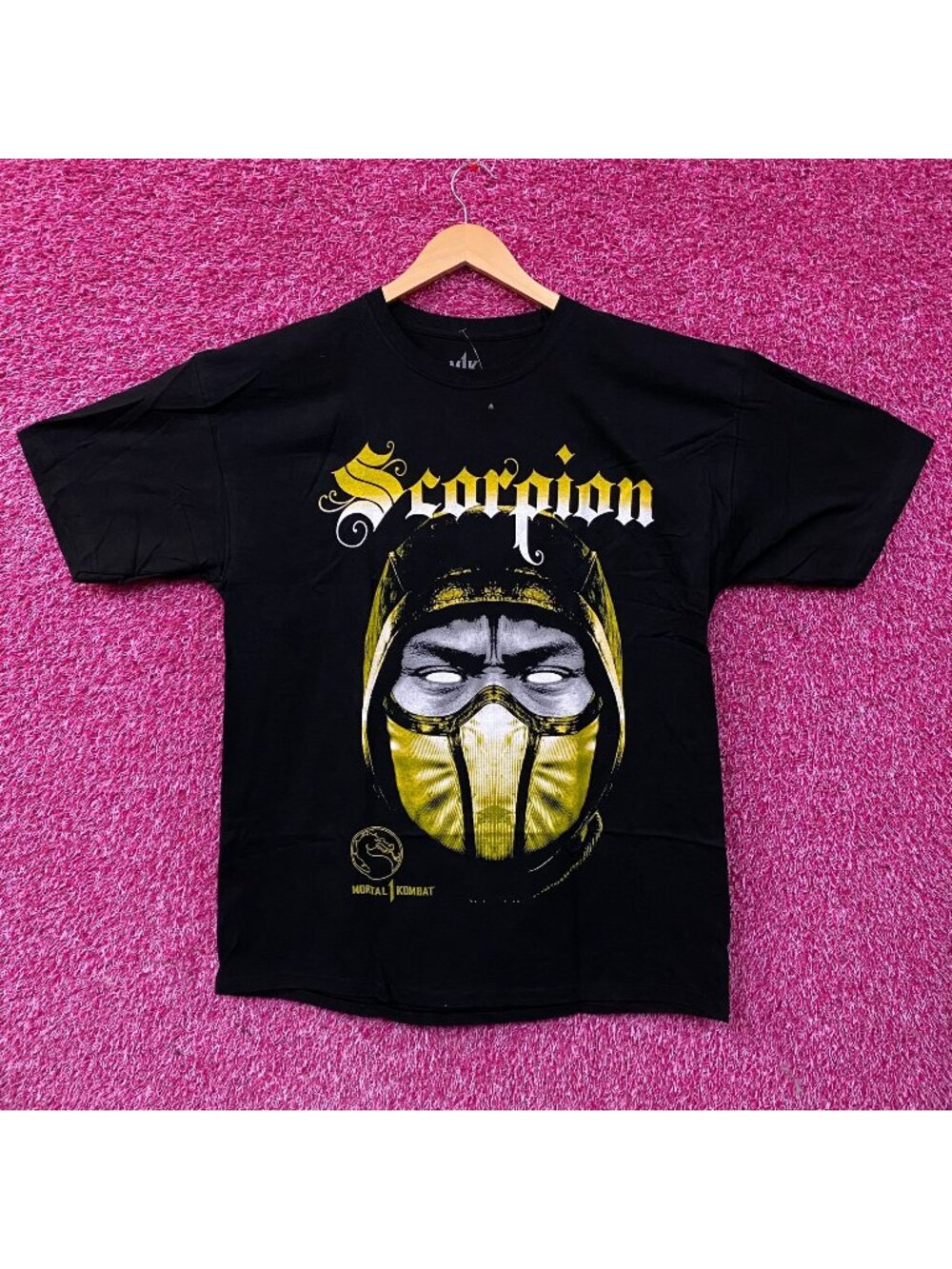 Mortal Kombat Scorpion "Get Over Here!" Game T-Shirt Large XL